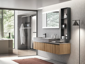 ELITE 08 - Wall-mounted vanity unit with drawers by Gruppo Geromin - view 2